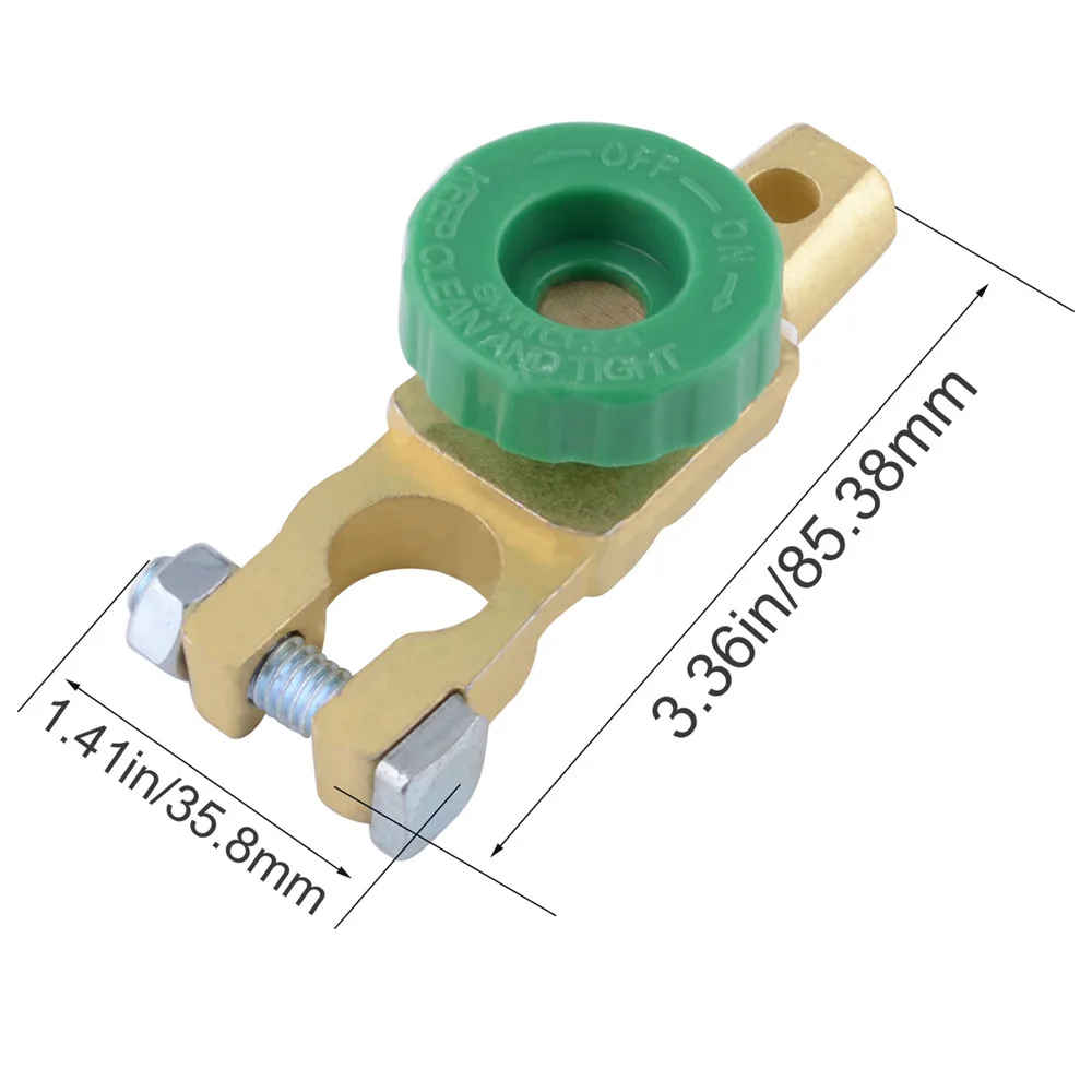 Зажим клеммы для автомобильного аккумулятора, переключатель, Быстрое выключение, разъединитель, универсальный концевой выключатель для аккумулятора диаметром 17 мм