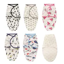 Детское Пеленальное Одеяло конверт для Новорожденных Обертывание хлопковые пеленки мешок детский конверт спальный мешок постельные принадлежности