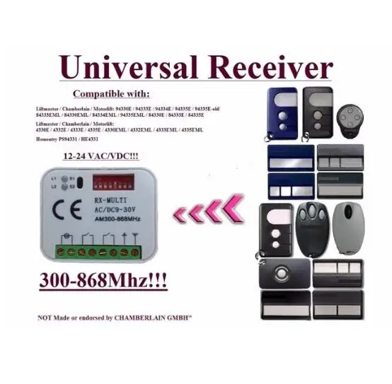 2CH receiver for Liftmaster / Chamberlain Motorlift Homentry suits 4335e/84335e/94335e beautiful | Электроника