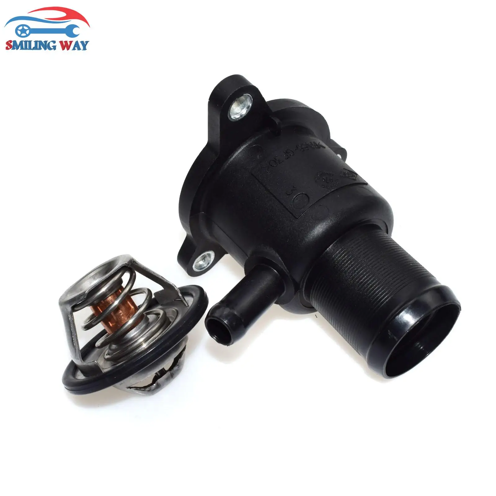 

SMILING WAY# Coolant Thermostat + Housing For Opel Dacia Nissan Renault Megane Logan Scenic Clio II Kangoo Laguna OE# 7700103300