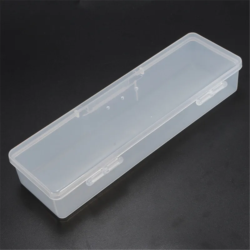 

PP Transparent Plastic Box Storage Box Rectangular Tool Plastic Collecting Transparent Nail Tips Case Jewelry Watch Boxes