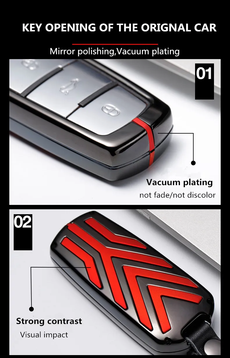 Цинковый сплав чехол ключа дистанционного управления автомобилем чехол для VW Golf Bora Jetta POLO GOLF Passat для Skoda Octavia A5 Fabia для сиденья Ibiza Leon