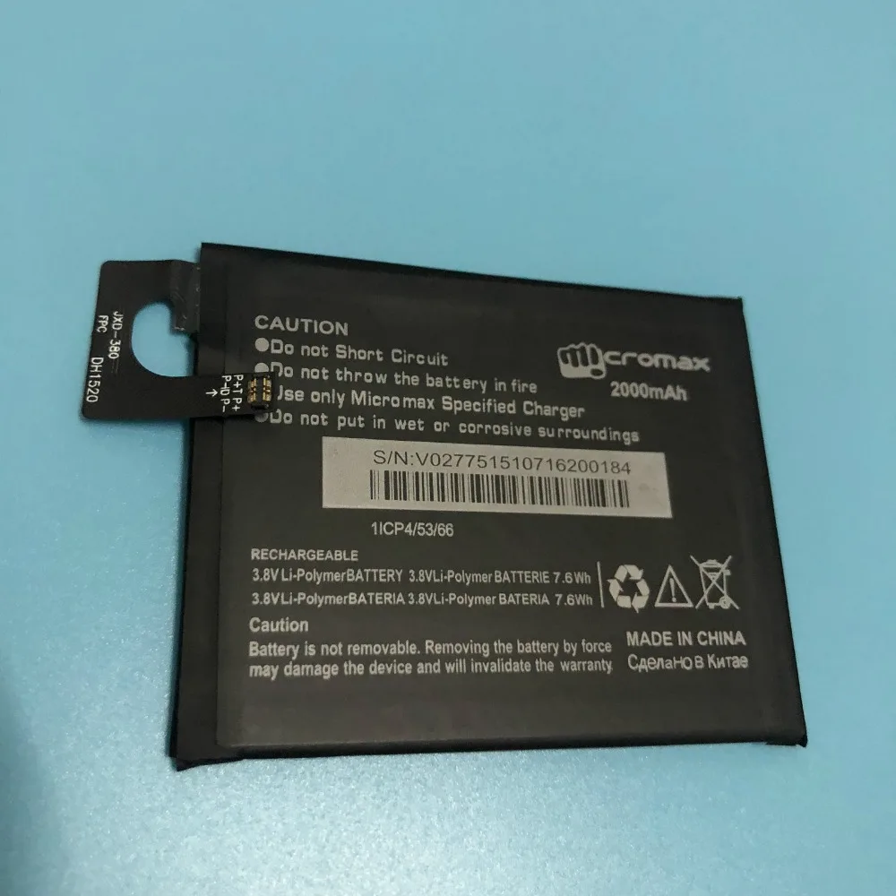 Oriwood 2000 мА/ч Q380 батарея для Micromax A107 батареи мобильного телефона Baterij мА/ч.