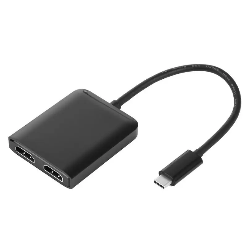

USB Type C to Dual HDMI Converter HD 4K USB-C Type-C Audio Video Adapter