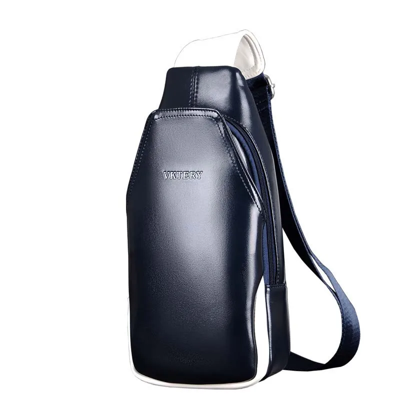 

Men's Shoulder Bags PU Leather Male Chest Bag Famous Brand Messenger Shoulder Bag Casual High Quality Fashion Crossbody Bags