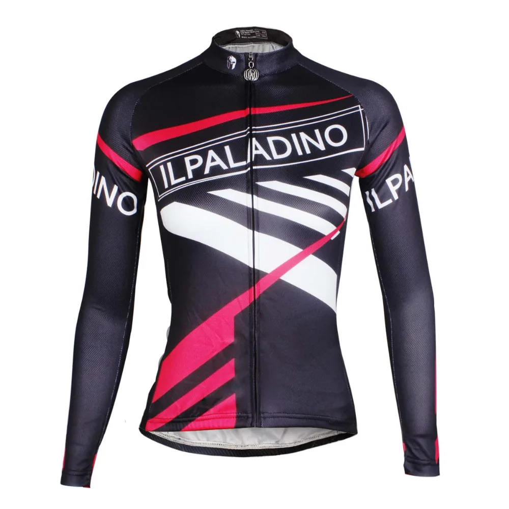 Женская Черная велосипедная одежда с длинным рукавом Ciclismo Crewneck Pro велосипедные
