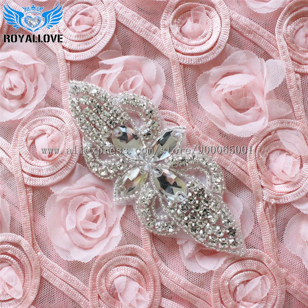 30Pcs Silver Bow Crystal Applique Butterfly Beaded Rhinestone Crystals Sewing Flat Back Iron on | Дом и сад