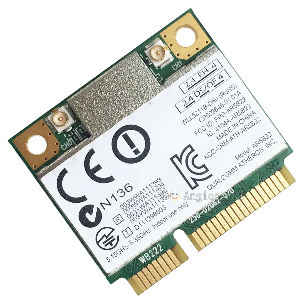 DUAL BAND Atheros AR9462 AR5B22 Mini PCI-E 802.11N WiFi WLAN карта Bluetooth 4,0 2,4 и 5 ГГц