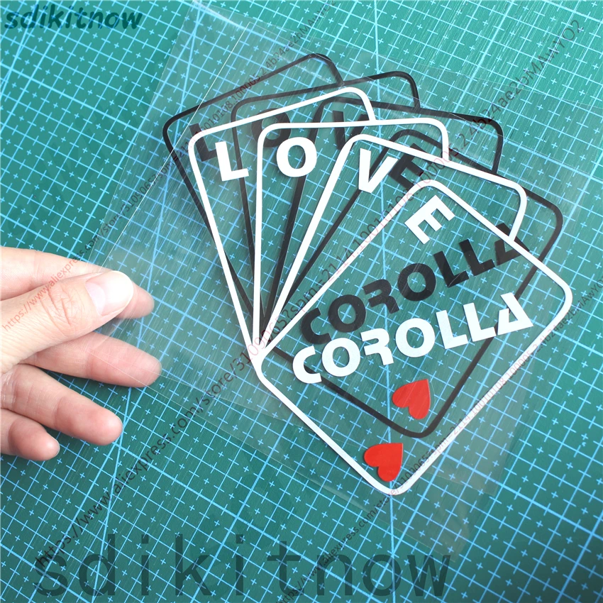 

New Love Car Sticker Door Window Decal Styling Decoration For toyota corolla verso 2008 2011 2014 2018 2005 2007 accessories