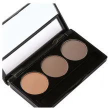 FOCALLURE 3-Цвет Водонепроницаемый Тени для век бровей порошок Палитра макияжа женщины красота Косметические бровей макияж комплект