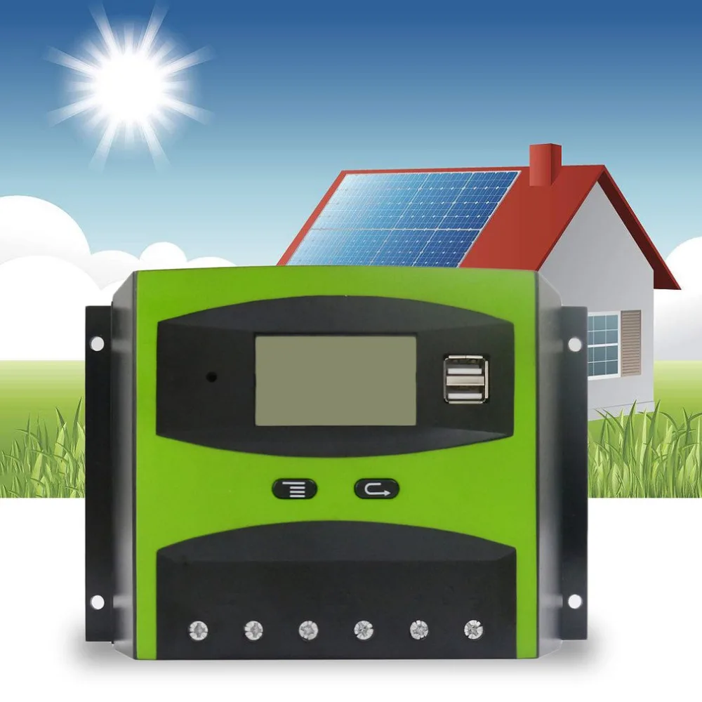 

Quality 12V 24V 50A Solar Charge and Discharge Controller LCD Screen With Auto Temperature Compensation Brand NEW