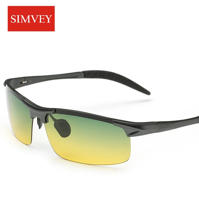 Men Night Driving Glasses Aluminum Alloy HD Night Vision Goggles Anti