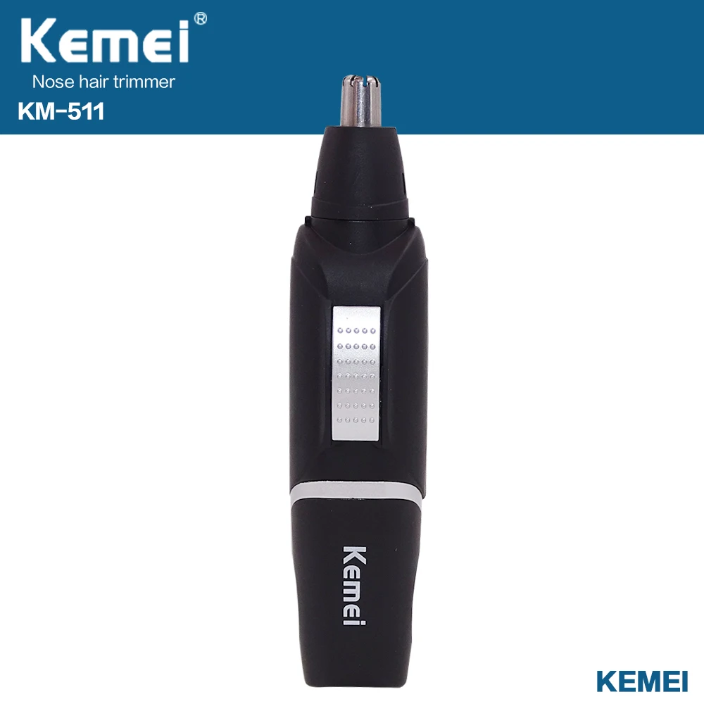

Kemei KM-511 Electric Nose Trimmer For Men Beauty AA Battery Nose and Ear Hair Trimmer For Nose Hair Removal and Men Nose Trimer