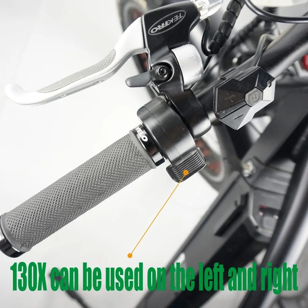 Flash Deal okfeet Throttle 130X wWaterproof SM-3Y Connector Electric Bicycle Throttle Handle Conversion Kit Ebike 8