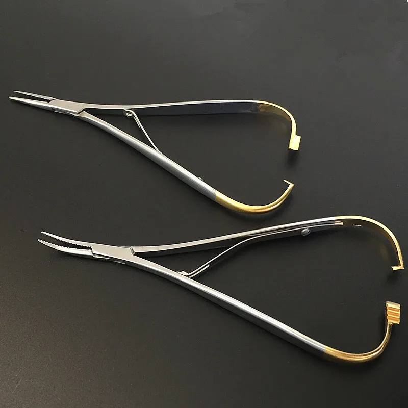 

Dental Orthodontic Mathieu Needle Holder Standard 14cm Extra Fine Beak Forceps Plier Surgical Instruments Dental Laboratory Equi