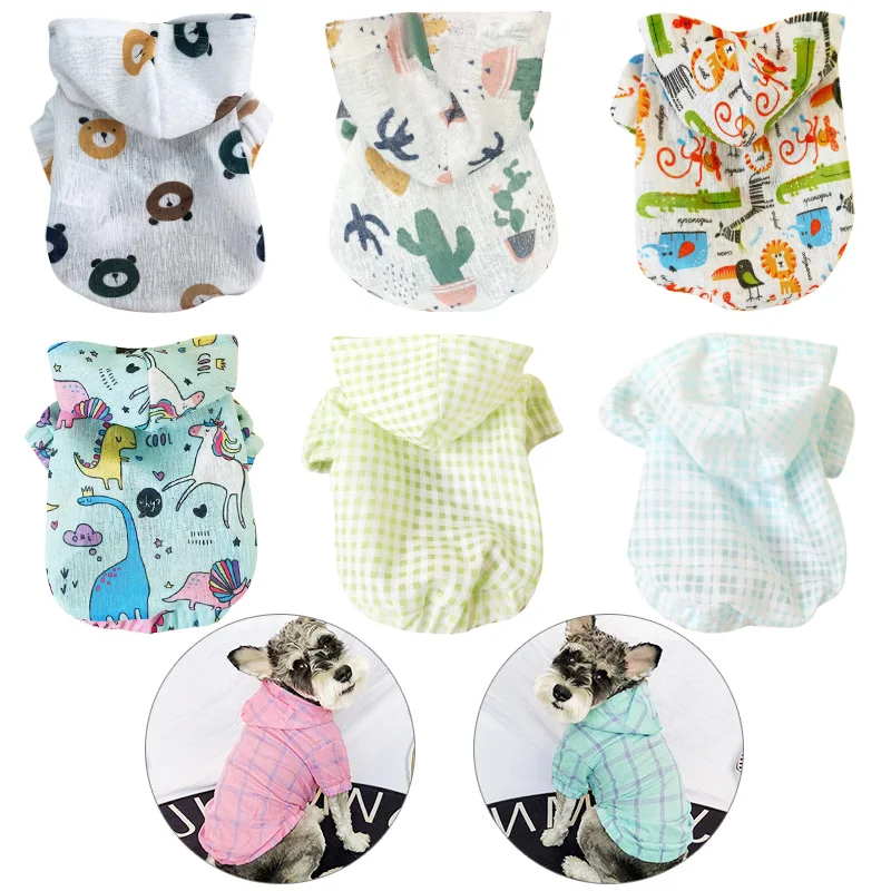 

Summer Pet Clothes For Dogs Coat Jackets Dog Clothes Puppy Pet Rash Guard For Dogs Costume Cat Spring Clothing Pets Outfits 35