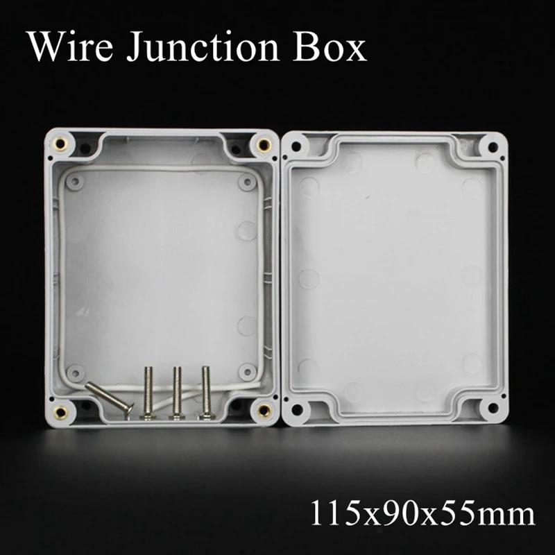 

115x90x55MM Waterproof Cover Grey Plastic Electronic Project Box Enclosure Case F3 115*90*55mm