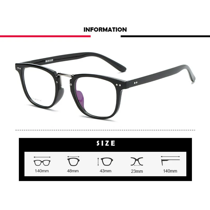 Handoer 9115 Optical Glasses Frame for Men and Women Acetate Eyewear Full Rim Spectacles Glasses Optical Prescription Frame