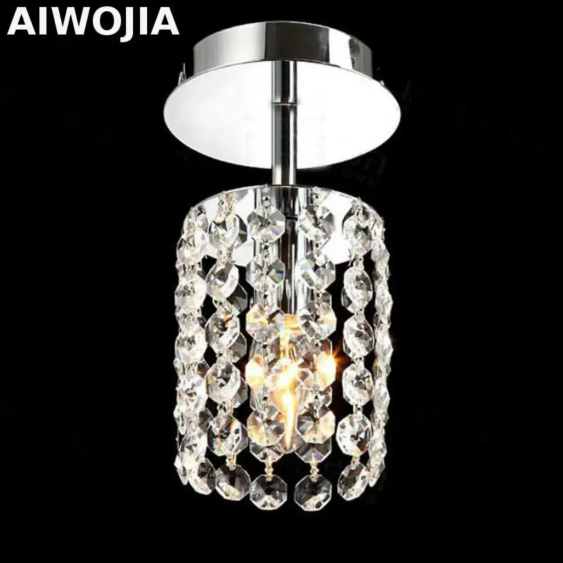 

Fashion LED crystal ceiling lamp bedroom stainless steel Ceiling Lights led lamp K9 crystal led lustre light Ceiling Lights
