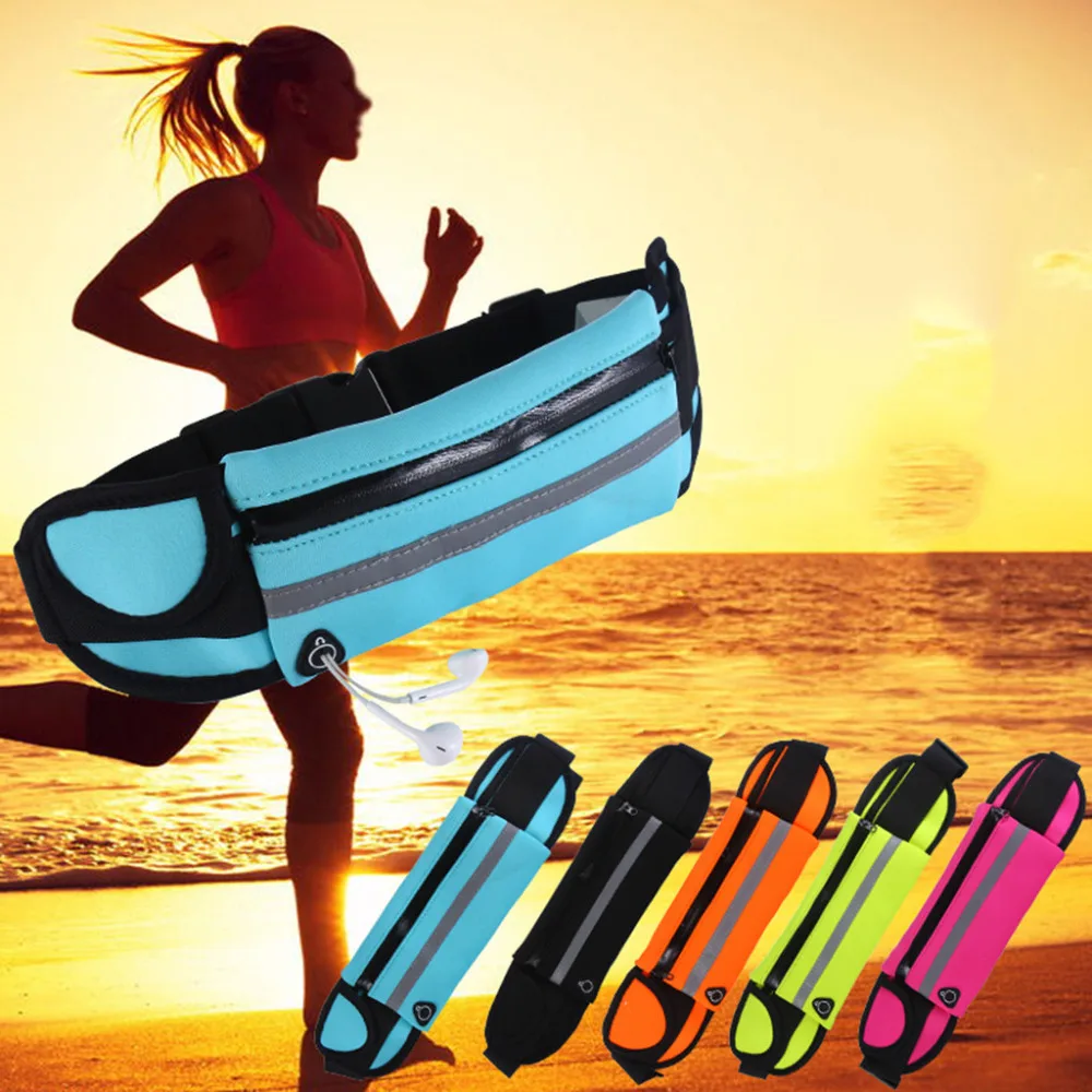 Zip Waist Bum Bag Runner Running Jogging Cycling Belt Pouch Sports Fanny Pack US