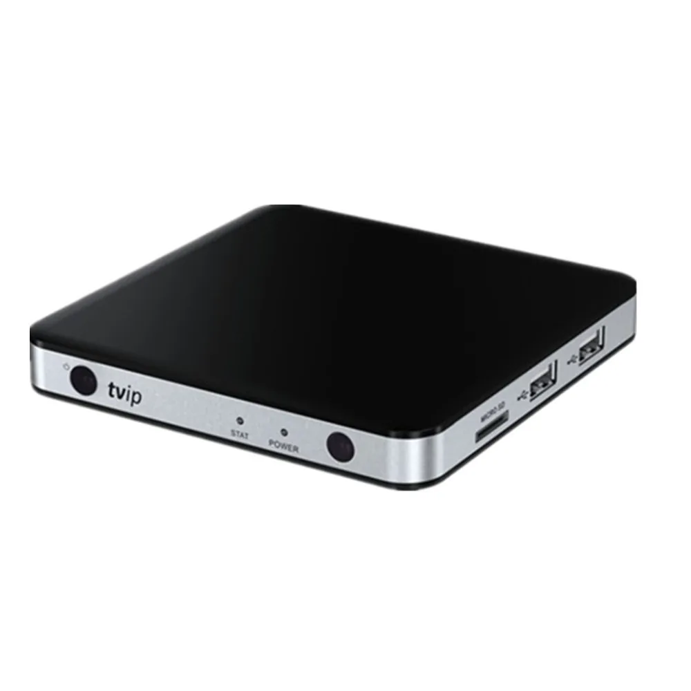 10 шт. TVIP 605 Смарт ТВ бокс 2 4 ГГц Wifi Супер чистая двойная ОС Linux Android 6 0 H. 265 1920x1080