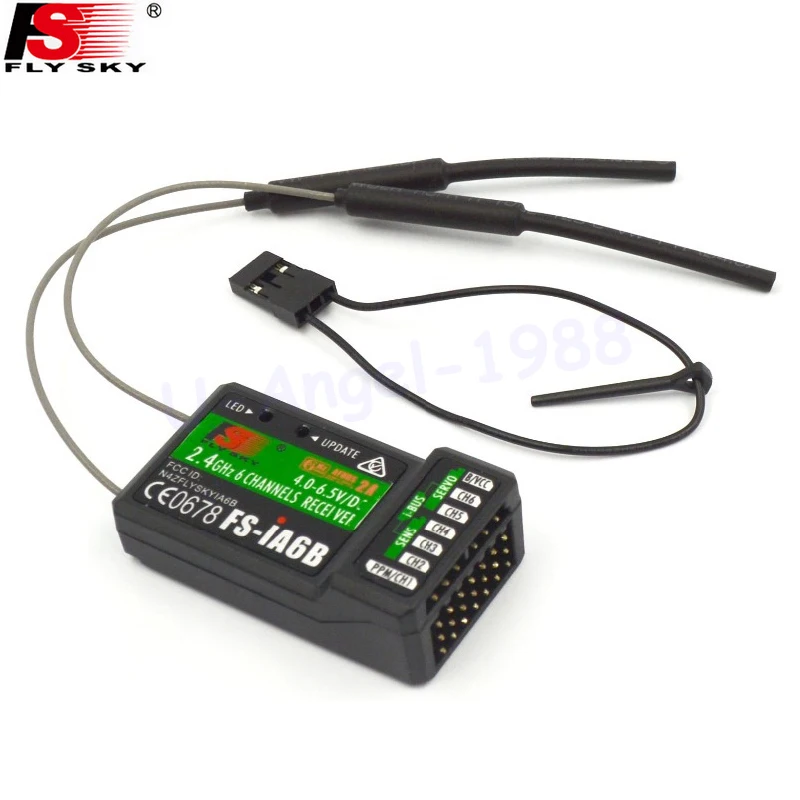 1pcs Original 2.4G 6CH Flysky FS-iA6B Receiver PPM Output with iBus Port Compatible Flysky i4 i6 i10 Transmitter Drop freeship radiolink r6ds 2 4g 6ch ppm pwm sbus output receiver