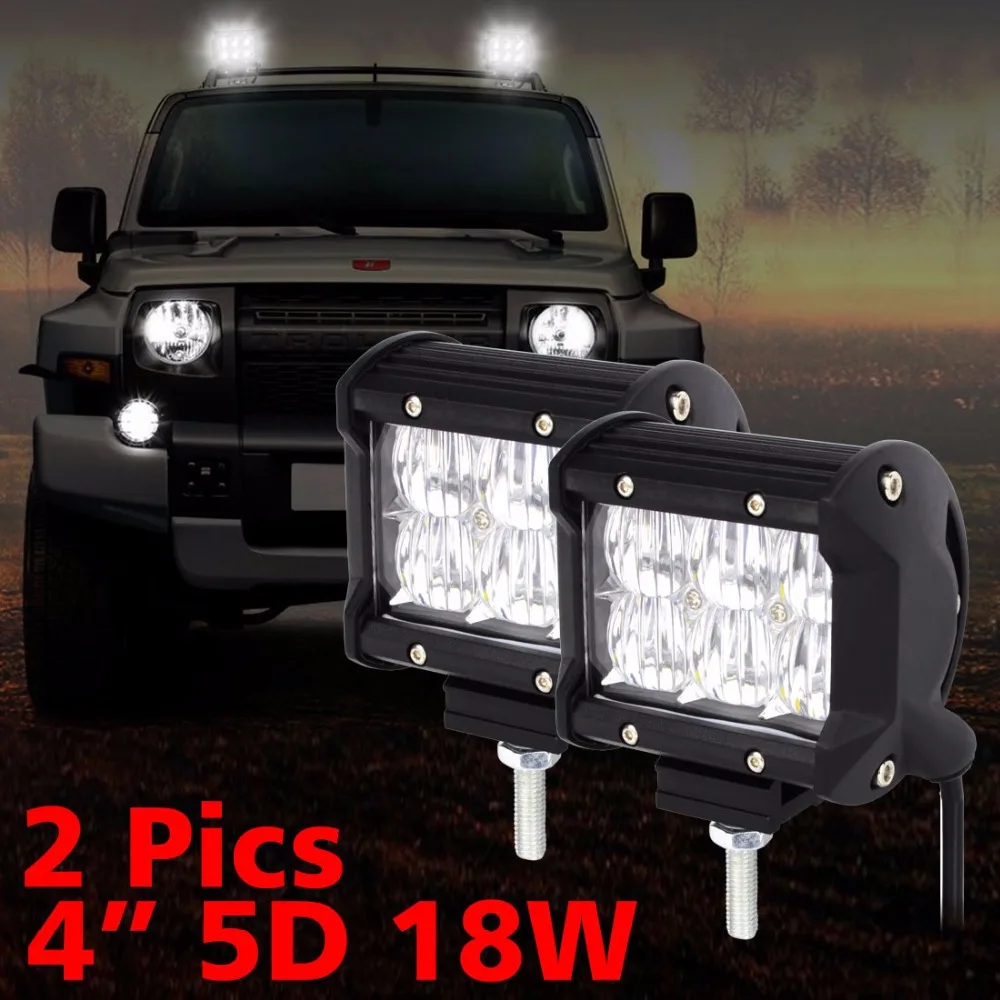 2x 48W Car 12V LED Work Spot Lights Spotlight Lamp 4x4 Van ATV Offroad SUV Truck