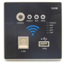 Wall Embedded 300Mbps Socket 3G Wifi Wireless AP Router USB Charger AC 110V~240V