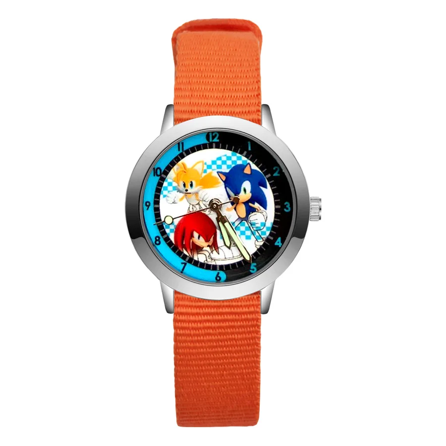 

Fashion Cute Cartoon hedgehog style Children's Watches Kids Student Girls Boys Quartz Nylon strap Wrist Watch JA142