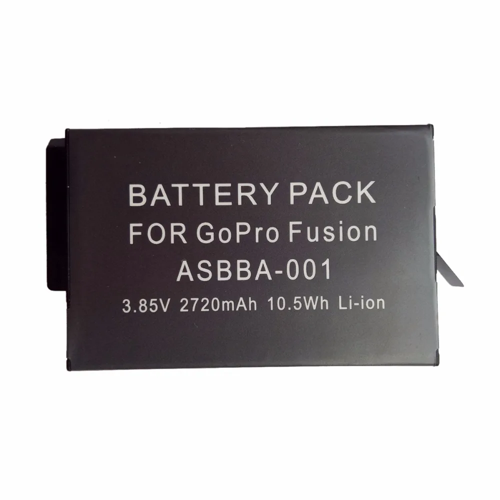 3,85 V 2720 mAh Сменный литий-ионный аккумулятор для Gopro Fusion 360 градусов экшн-камеры ASBBA-001 перезаряжаемый запасной аккумулятор