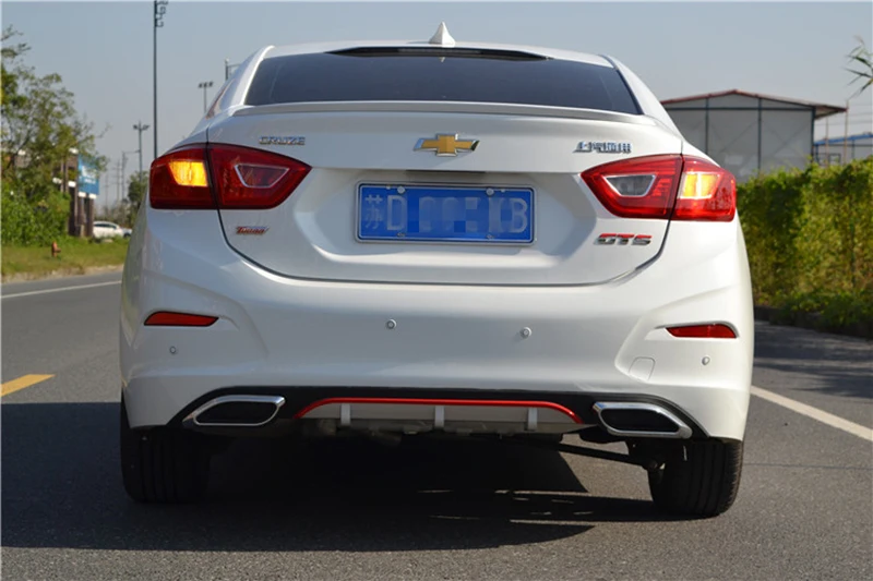 Для Chevrolet Cruze сзади бамперы для автомобиля губ высокое качество пластиковый материал задний диффузор крыло спойлер