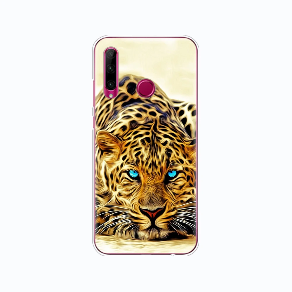 Чехол для Honor 10i силиконовая задняя крышка чехол телефона Huawei с рисунком волка