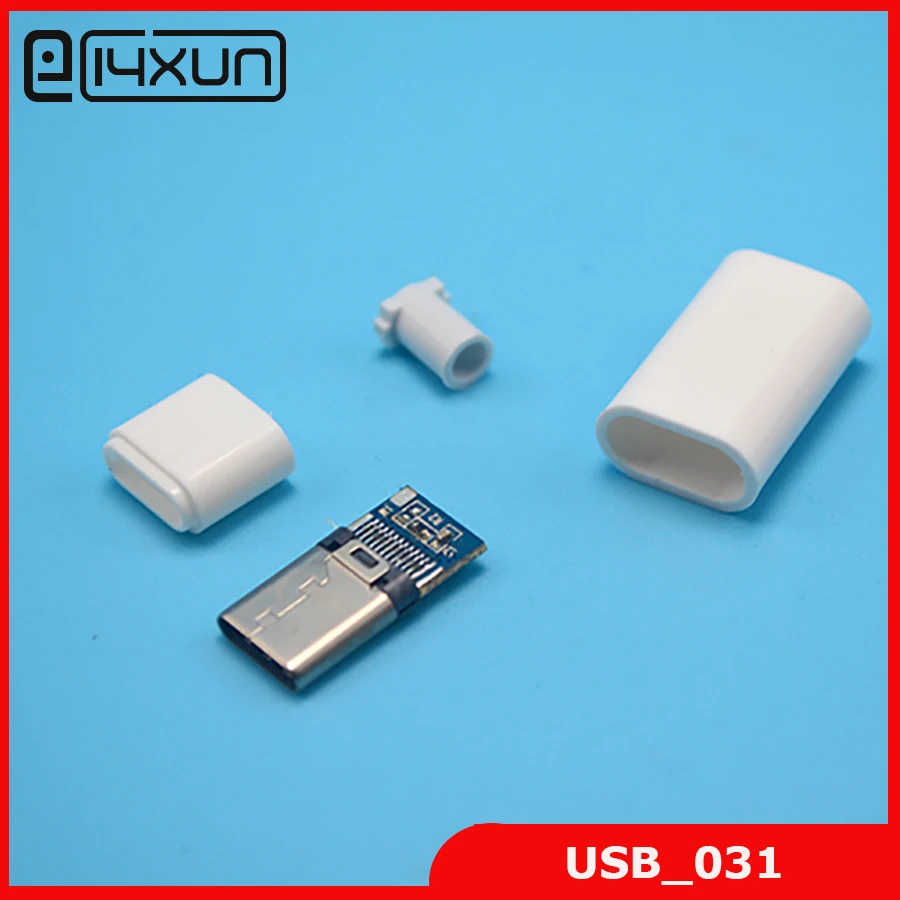 

5sets USB 3.1 Type C Male jack Plug Welding Type USB-C 4 in 1 PCB Connector For Apple iPhone 5 ipad ect