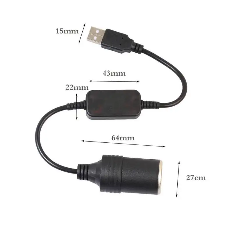 5V 2.1A USB на 12V 1A Авто розетки адаптер для автомобильного прикуривателя Зажигалка USB конвертер «Папа-мама» автомобильное зарядное устройство для телефона