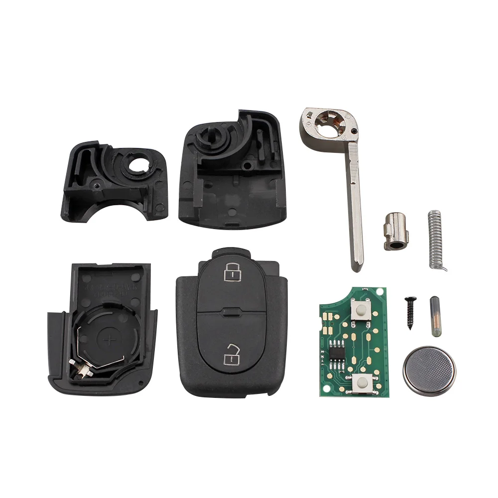 2 кнопки дистанционного ключа автомобиля для VW 1J0959753A Volkswagen Golf MK4 1998 2001 Passat 1997 1999 2000