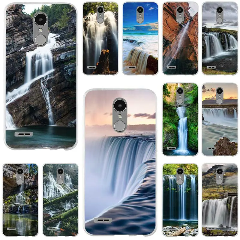 Soft TPU Silicon Phone Cases for LG K4 K7 K8 K10 2017 V10 V20 V30 G2 G3 Mini G4 G5 G6 Stylus Nexus 5X Shell Shifen Waterfall | Мобильные