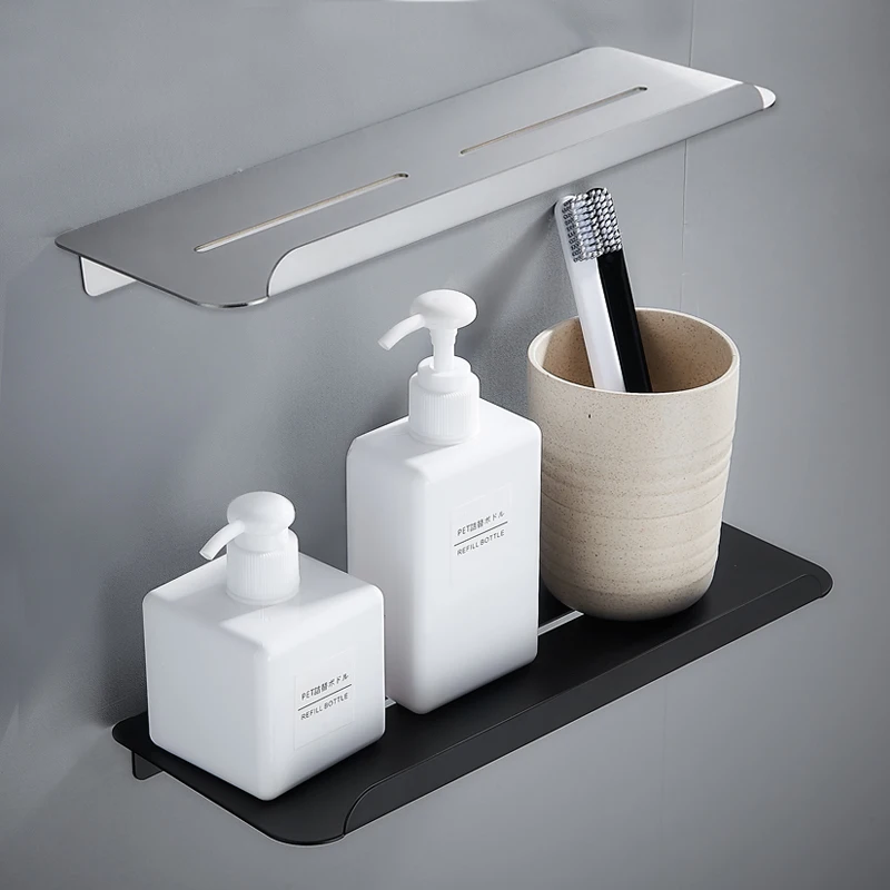 Bathroom Shelf Organizer Brushed Stainless Steel Bathroom Shelves Shower Storage Rack Wall Mounted Corner Shampoo Shelf Black Bathroom Shelf Organizer Brushed Stainless Steel Bathroom Shelves Shower Storage Rack Wall Mounted Corner Shampoo Shelf Black