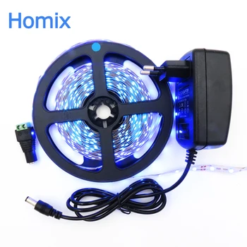 

LED Strip Light 12V 5M 300 Leds SMD 3528 Diode Tape rgb led strip with 2A Power Adapter Supply LED Ribbon Flexible Lights