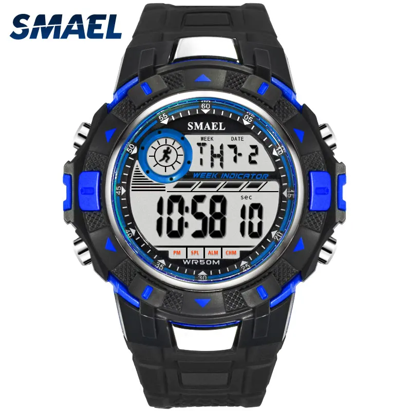 Военные часы армейские светодиодный SMAEL Relojes Hombre мужские большие