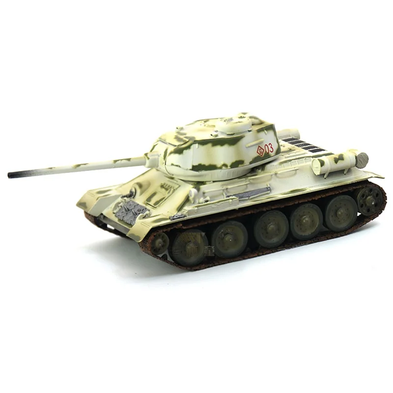 

pre-built 1/72 scale T-34 tank Soviet T-34-85 World War II hobby collectible finished plastic model