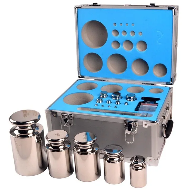 F1 Grade 28 pcs 1mg 5kg 304 Stainless Steel Digital Scale Calibration