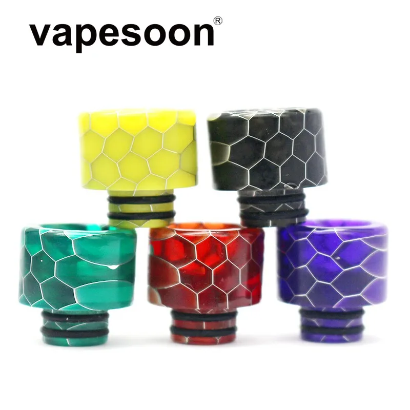

vapesoon Snake 510 Drip Tip Resin design Mouthpiece for 510 Tank E Cigarettes Vape Accessories 5 colors