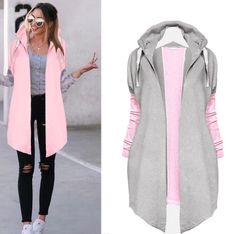 Irregular Cardigans Women Patchwork Plus Size Casual Loose Autumn Coverup Tops Female Sweater Coats DLD1224 |