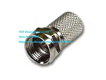 

Free Shipping /100pcs/ F-Typ F Twist-On Coaxial RG6 Cable Connector For Satellite boxes RG6 Adapter