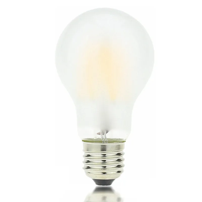 10X светодиодный светильник светодиодный лампа накаливания E27 E26 диммируемая матовая стеклянная лампа 2 Вт 4 Вт 6 Вт 8 Вт 110 В 220 В A60 винтажная лампа Эдисона Теплый/чистый белый