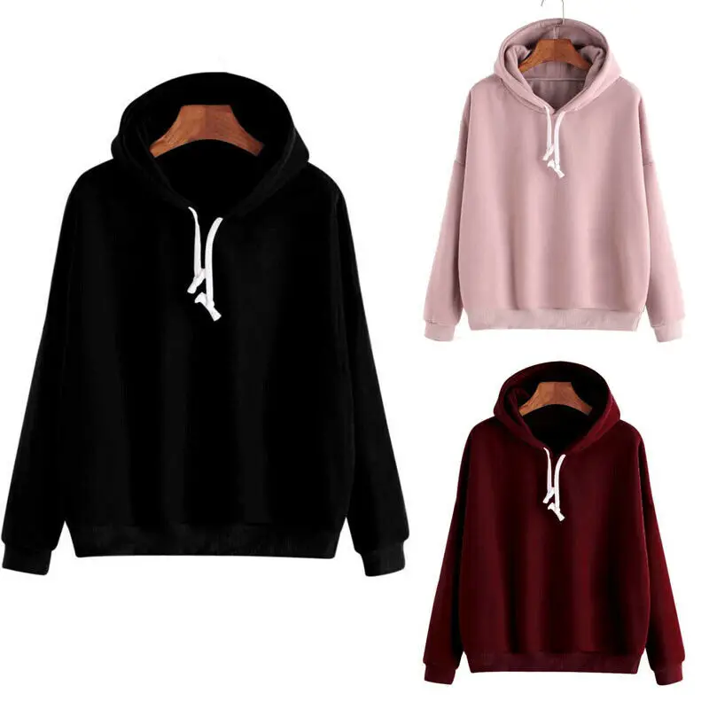 plain hooded sweatshirts for womens