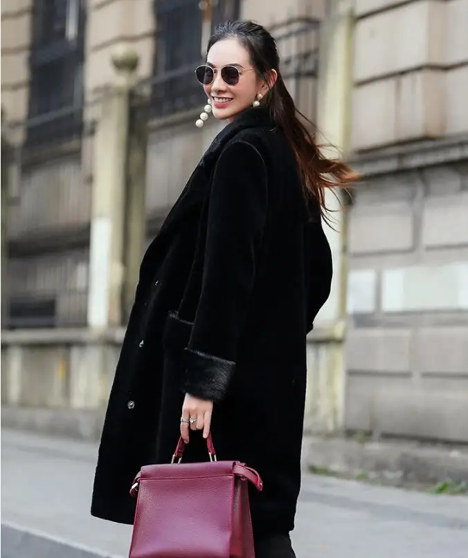 Yolanfairy Qualité Tonte Des Réel Luxe De Mujer Automne Details Fourrure Épais Top Vestes Femmes Moutons Mf554 Show Hiver Parkas Manteau Véritable Chaud The vaFrnvS