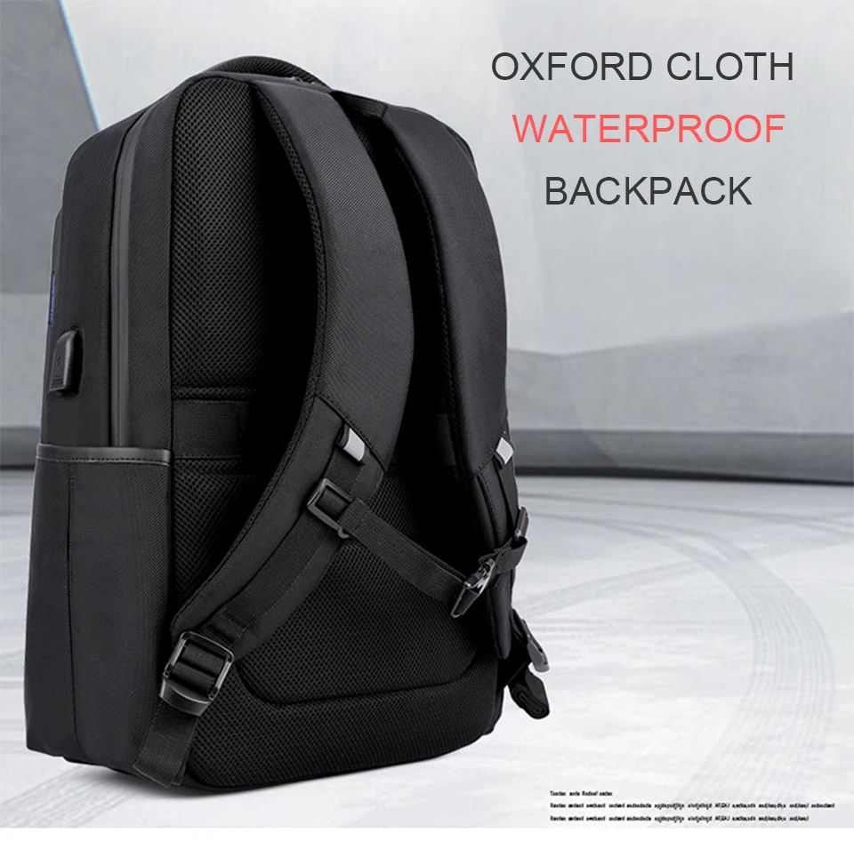 Men Backpack Travel Backpacks 17 Inch Laptop 15.6 Backpacking Notebook Large Capacity Back Pack Waterproof USB Charging Bagpack (1)