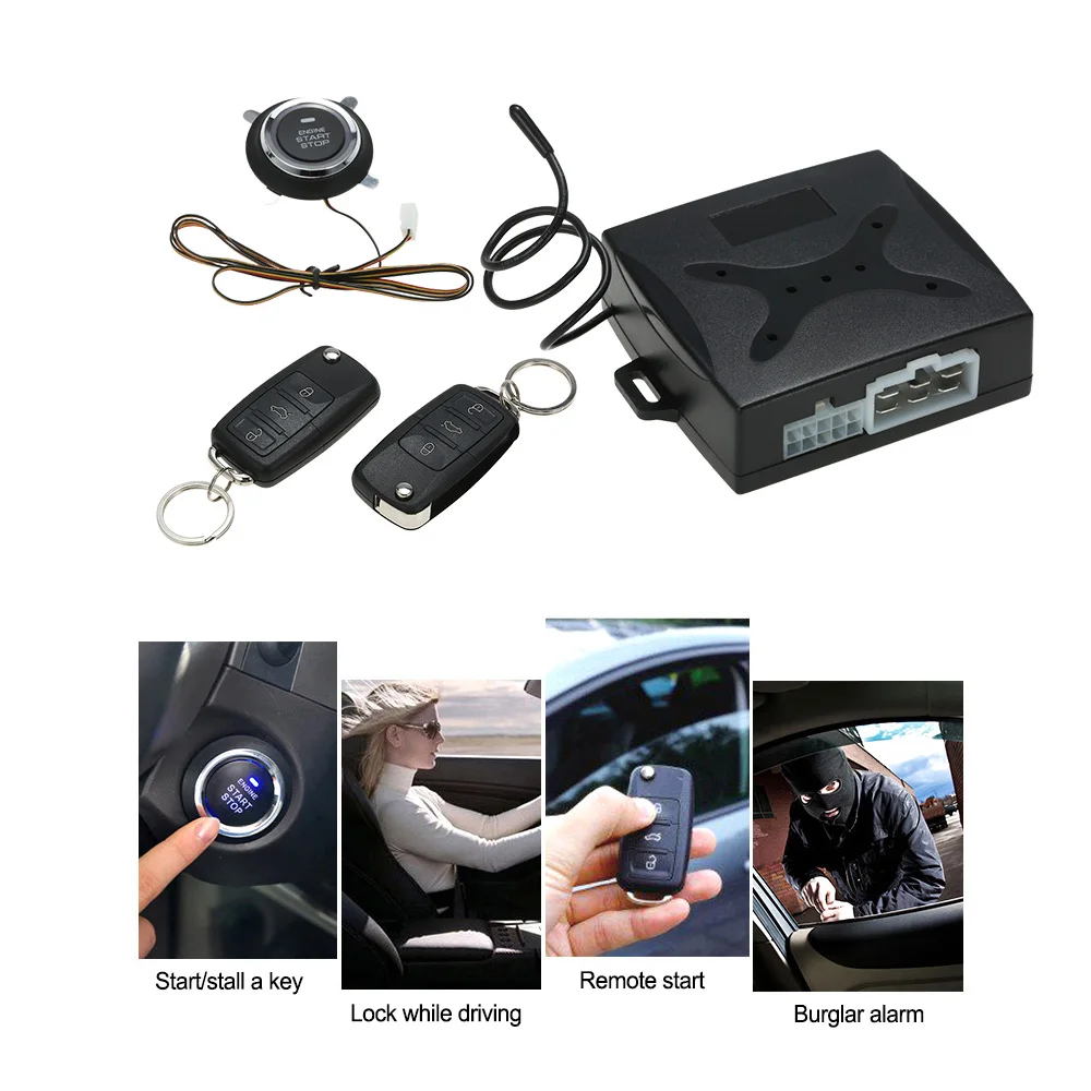 

Universal Car Alarm Systems Auto Remote Central Kit Door Lock Keyless Entry System Central Locking smart Induction system/PKE