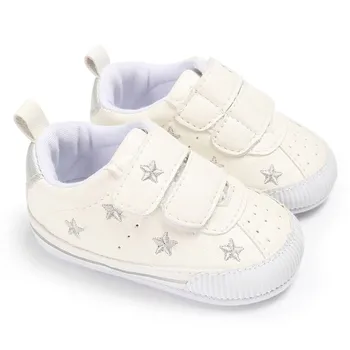 

Newborn baby boy shoes infant anti-slip PU Leather Star first walker soft soled Newborn Sneakers Baby girl shoes